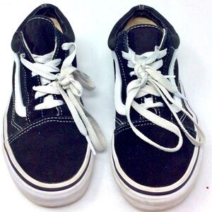 Like new black suede Vans size 5.5